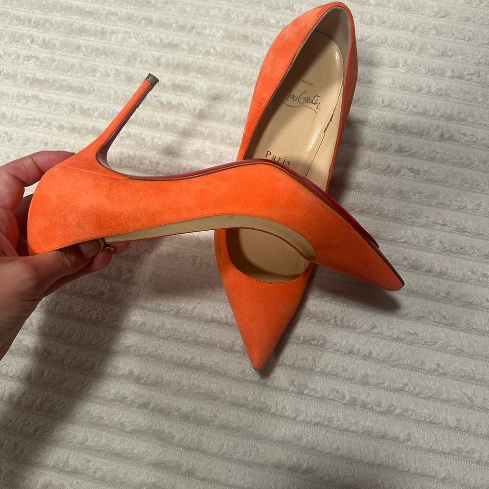 Christian Louboutin Fiery Orange Heels